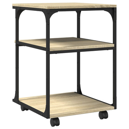 Printerkastje 3-Laags 43X48X64 Cm Bewerkt Hout Sonoma eiken