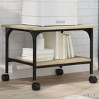 Printer cabinet 2-tier 50x40x38 cm engineered wood sonoma oak