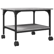 Printerkastje 2-Laags 50X40X38 Cm Bewerkt Hout Grijs Sonoma