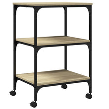 Printerkastje 3-Laags 50X41X75 Cm Bewerkt Hout Sonoma Eiken