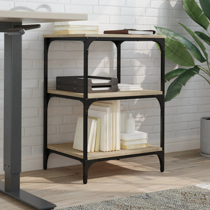 Printerkastje 3-Laags 50X41X75 Cm Bewerkt Hout Sonoma Eiken