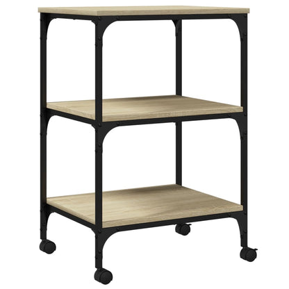 Printerkastje 3-Laags 50X41X75 Cm Bewerkt Hout Sonoma Eiken