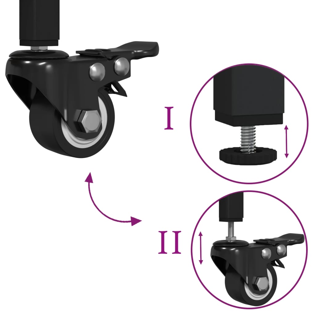 Keukentrolley 100X50X95 Cm Bewerkt Hout Bruin Eikenkleurig Groen