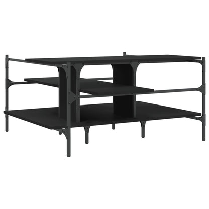 Salontafel 00X00X48,5 Cm Bewerkt  Hout Zwart