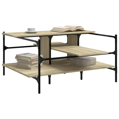 Salontafel 00X00X48,5 Cm Bewerkt Hout Kleurig Sonoma eiken