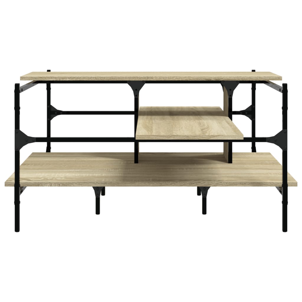 Salontafel 00X00X48,5 Cm Bewerkt Hout Kleurig Sonoma eiken