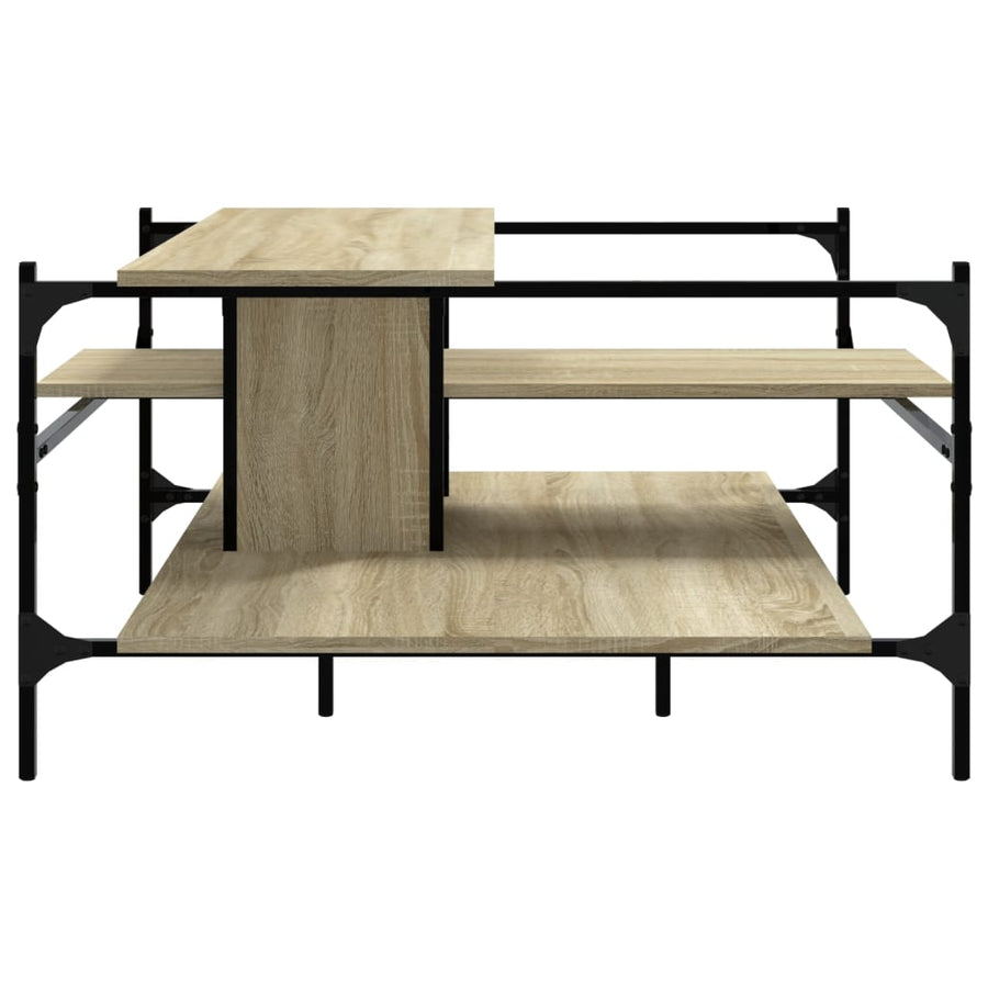 Salontafel 00X00X48,5 Cm Bewerkt Hout Kleurig Sonoma eiken