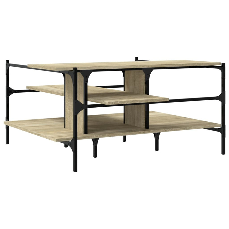 Salontafel 00X00X48,5 Cm Bewerkt Hout Kleurig Sonoma eiken