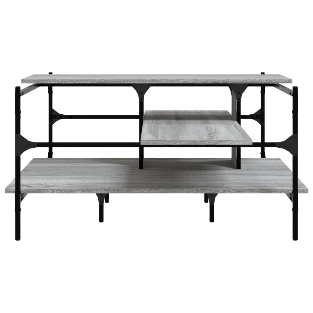 Salontafel 00X00X48,5 Cm Bewerkt Hout Grijs sonoma