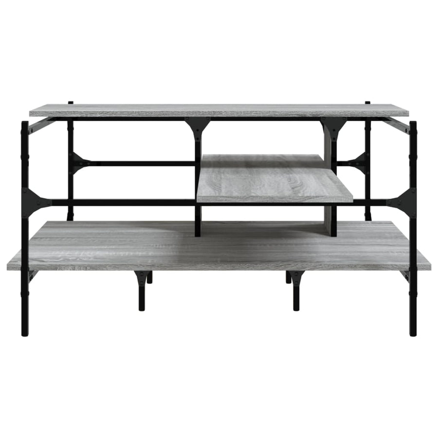 Salontafel 00X00X48,5 Cm Bewerkt Hout Grijs sonoma