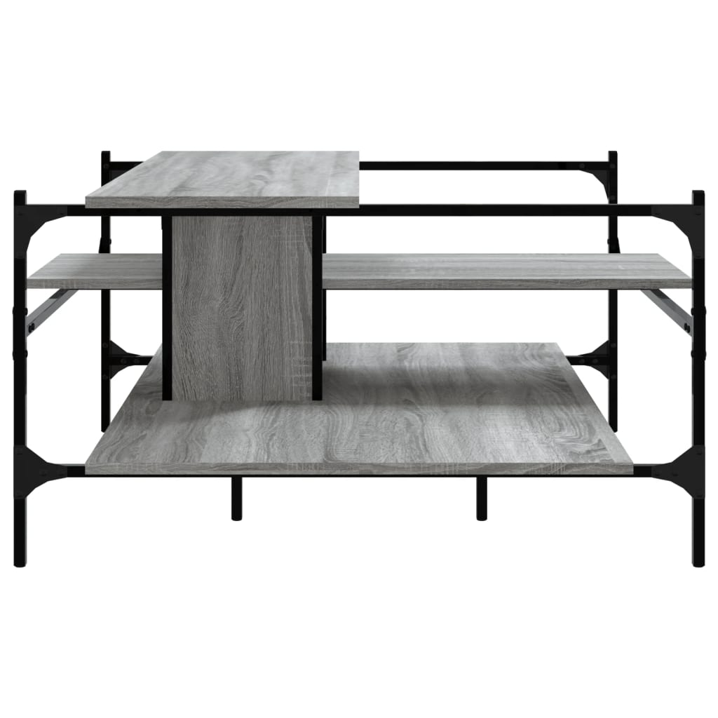 Salontafel 00X00X48,5 Cm Bewerkt Hout Grijs sonoma