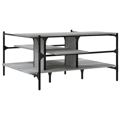 Salontafel 00X00X48,5 Cm Bewerkt Hout Grijs sonoma
