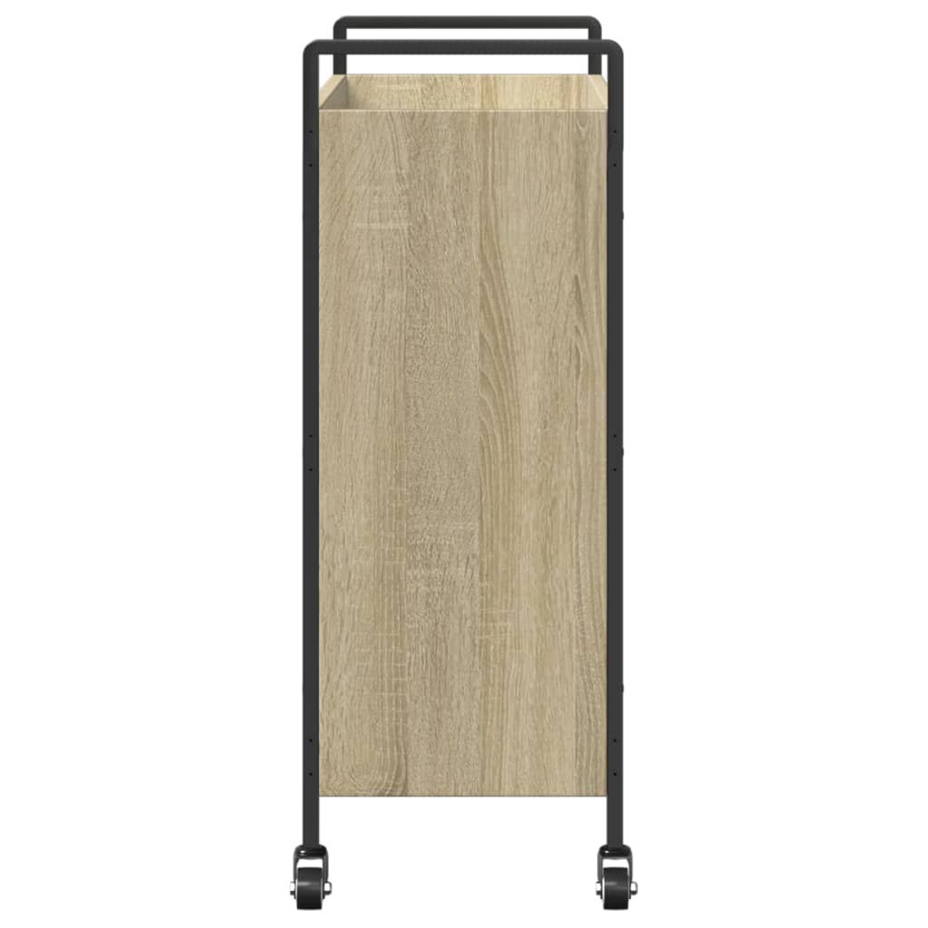 Keukentrolley 70X30X82 Cm Bewerkt Hout Sonoma Eikenkleurig