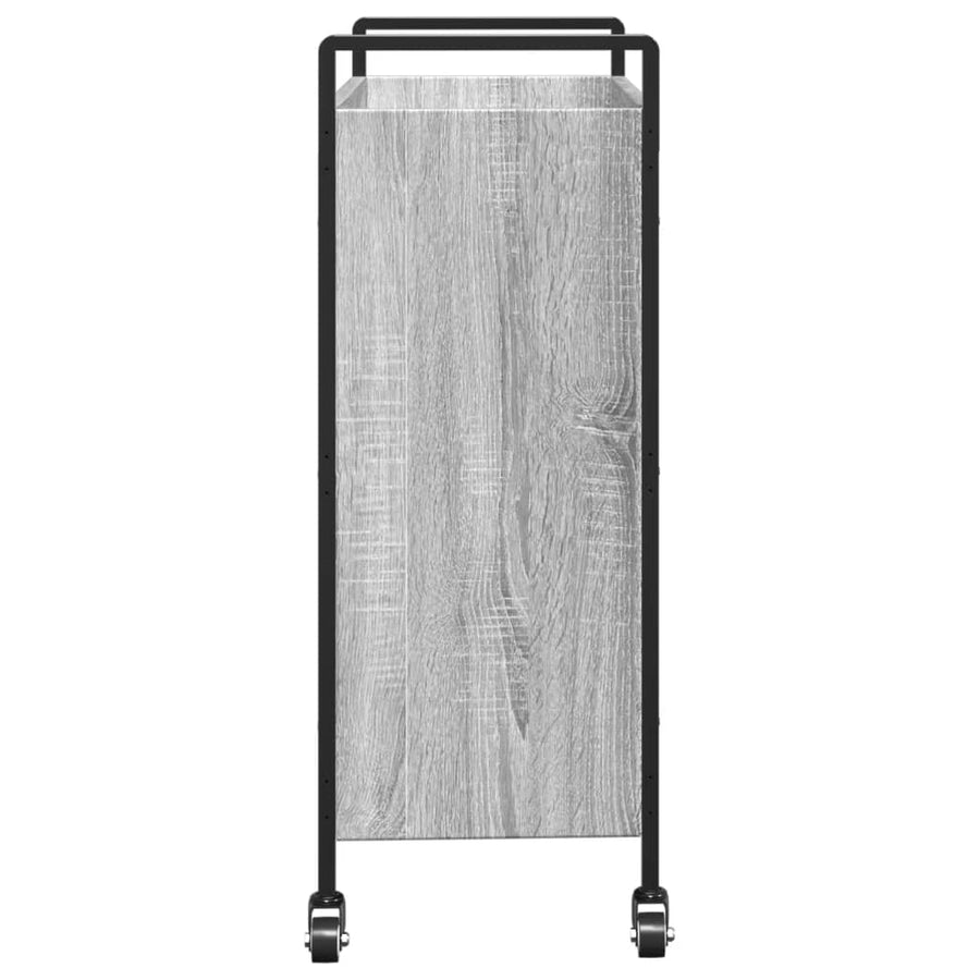 Keukentrolley 70X30X82 Cm Bewerkt Hout Grijs Sonoma Eikenkleur