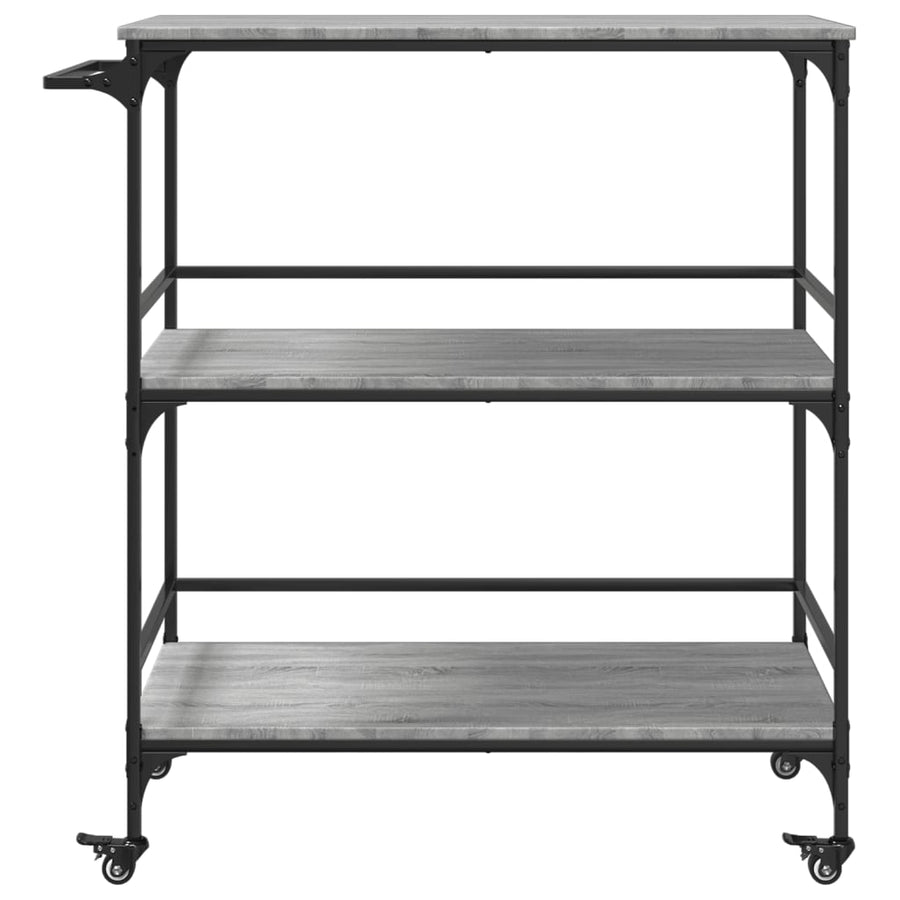 Keukentrolley 100,5X50X105 Cm Grijs Sonoma Eikenkleur