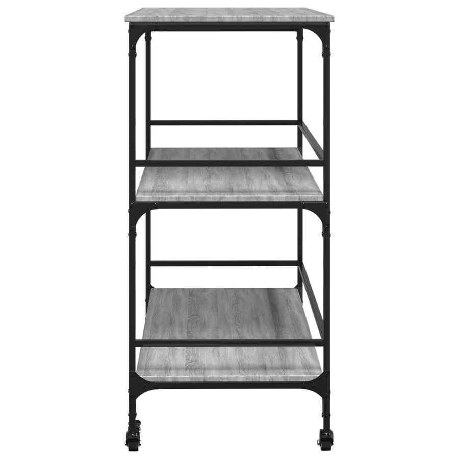 Keukentrolley 100,5X50X105 Cm Grijs Sonoma Eikenkleur