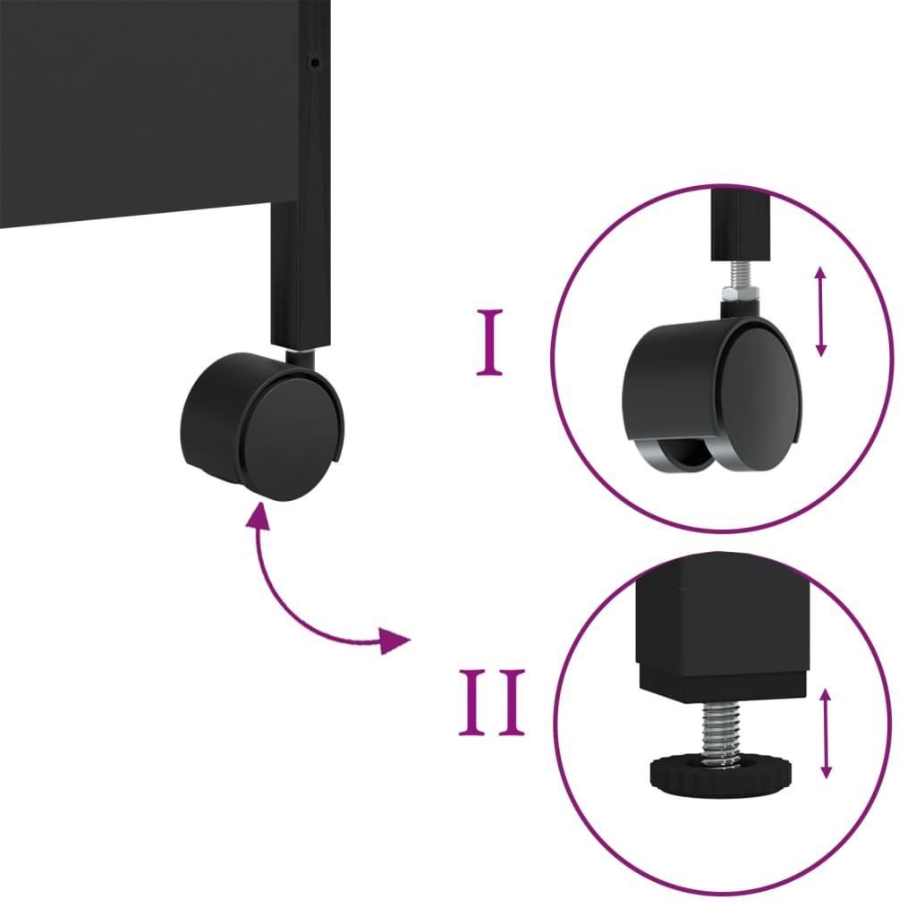 Keukentrolley 50X30X70 Cm Bewerkt Hout Zwart