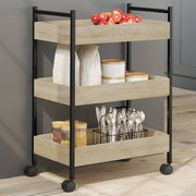 Keukentrolley 50x30x70 cm bewerkt hout sonoma eiken