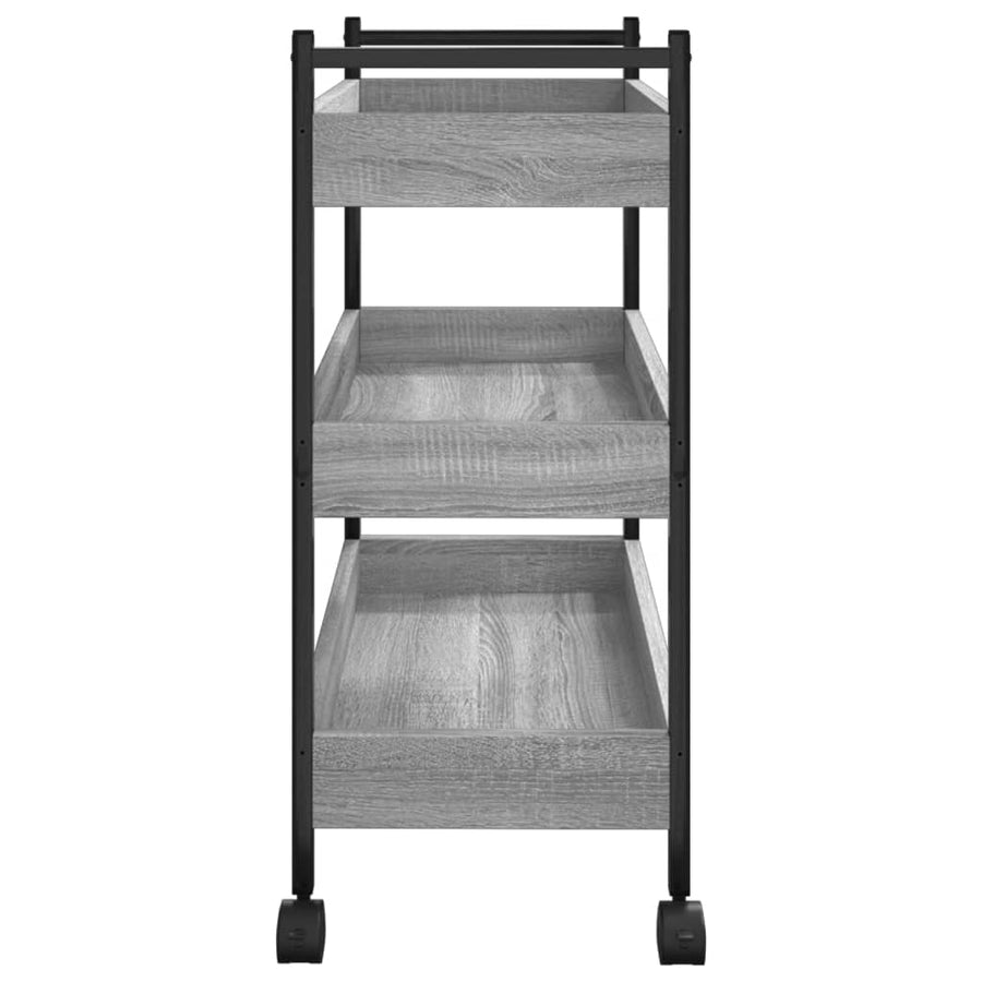 Keukentrolley 50X30X70 Cm Bewerkt Hout Grijs Sonoma Eikenkleur
