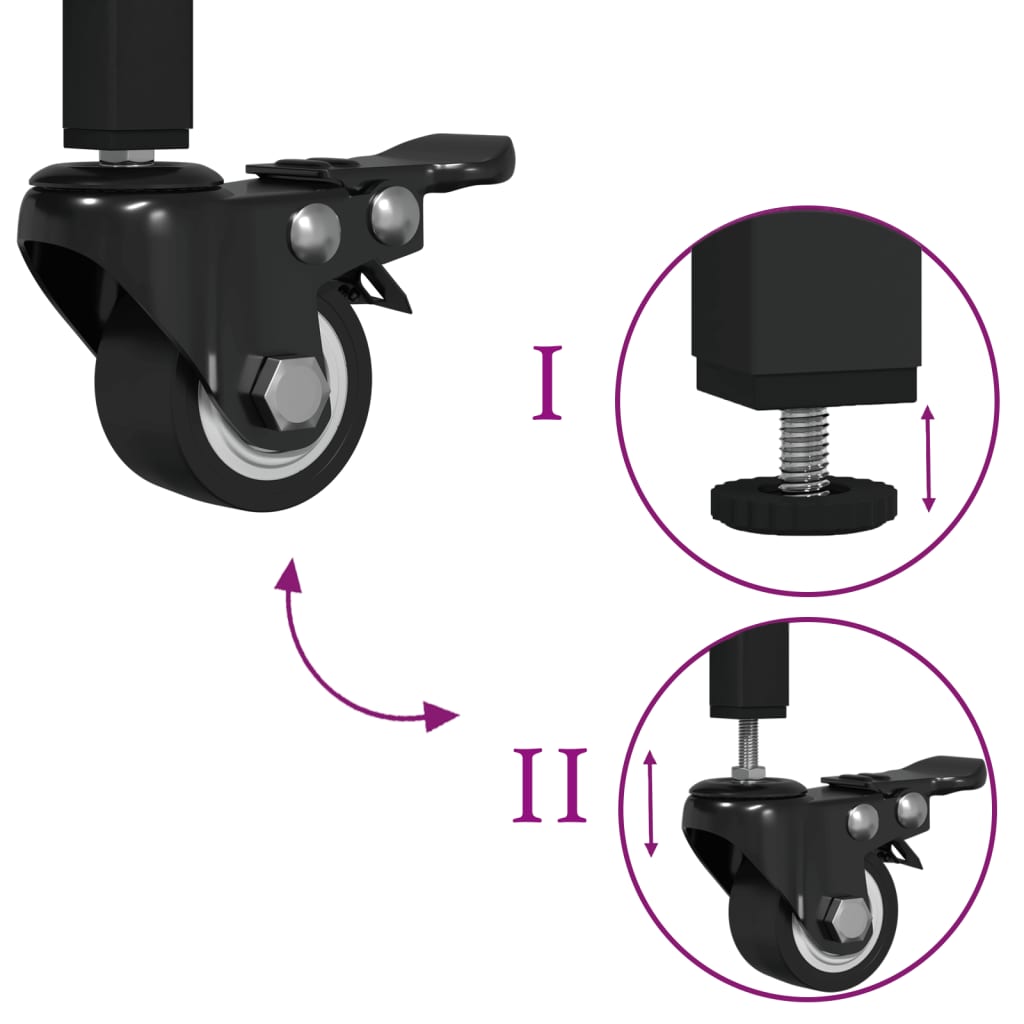 Keukentrolley 100X45X89,5 Cm Bewerkt Hout Grijs Sonoma Eiken
