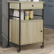Kitchen trolley 56x43x89.5 cm engineered wood Sonoma oak look