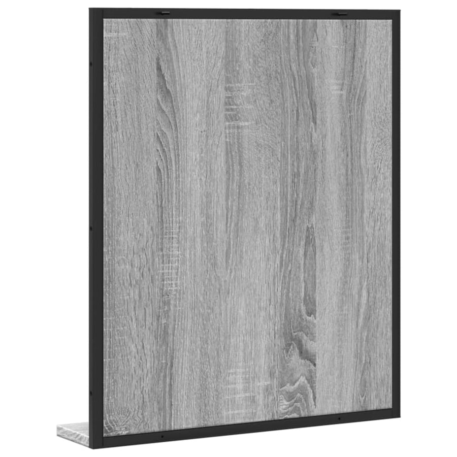 Badkamerspiegel Met Schap 50X12X60 Cm Hout Grijs Sonoma Eiken