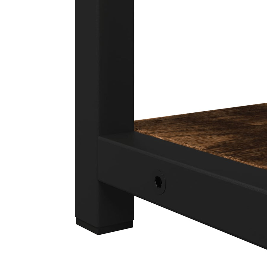 Badkamerspiegelkast 60X16X60 Cm Bewerkt Hout Gerookt Eikenkleur
