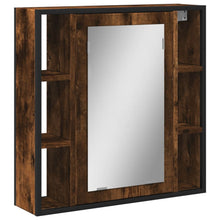 Badkamerspiegelkast 60X16X60 Cm Bewerkt Hout Gerookt Eikenkleur