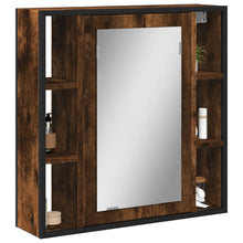 Badkamerspiegelkast 60X16X60 Cm Bewerkt Hout Gerookt Eikenkleur