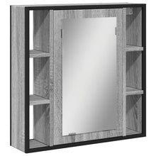 Badkamerspiegelkast 60X16X60 Cm Bewerkt Hout Grijs Sonoma Eiken