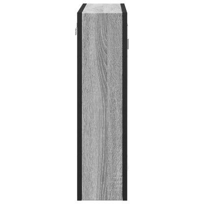 Badkamerspiegelkast 60X16X60 Cm Bewerkt Hout Grijs Sonoma Eiken