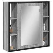 Badkamerspiegelkast 60x16x60 cm grijs sonoma eiken