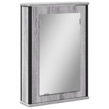 Badkamerspiegelkast 42X12X60 Cm Bewerkt Hout Grijs Sonoma Eiken