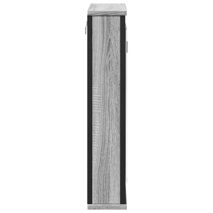 Badkamerspiegelkast 42X12X60 Cm Bewerkt Hout Grijs Sonoma Eiken