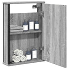 Badkamerspiegelkast 42x12x60 cm grijs sonoma eiken