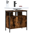 Bathroom cabinet 60x30x60 cm engineered wood smoked oak colour