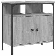 Wastafelkast 60X30X60 Cm Bewerkt Hout Grijs Sonoma Eikenkleurig