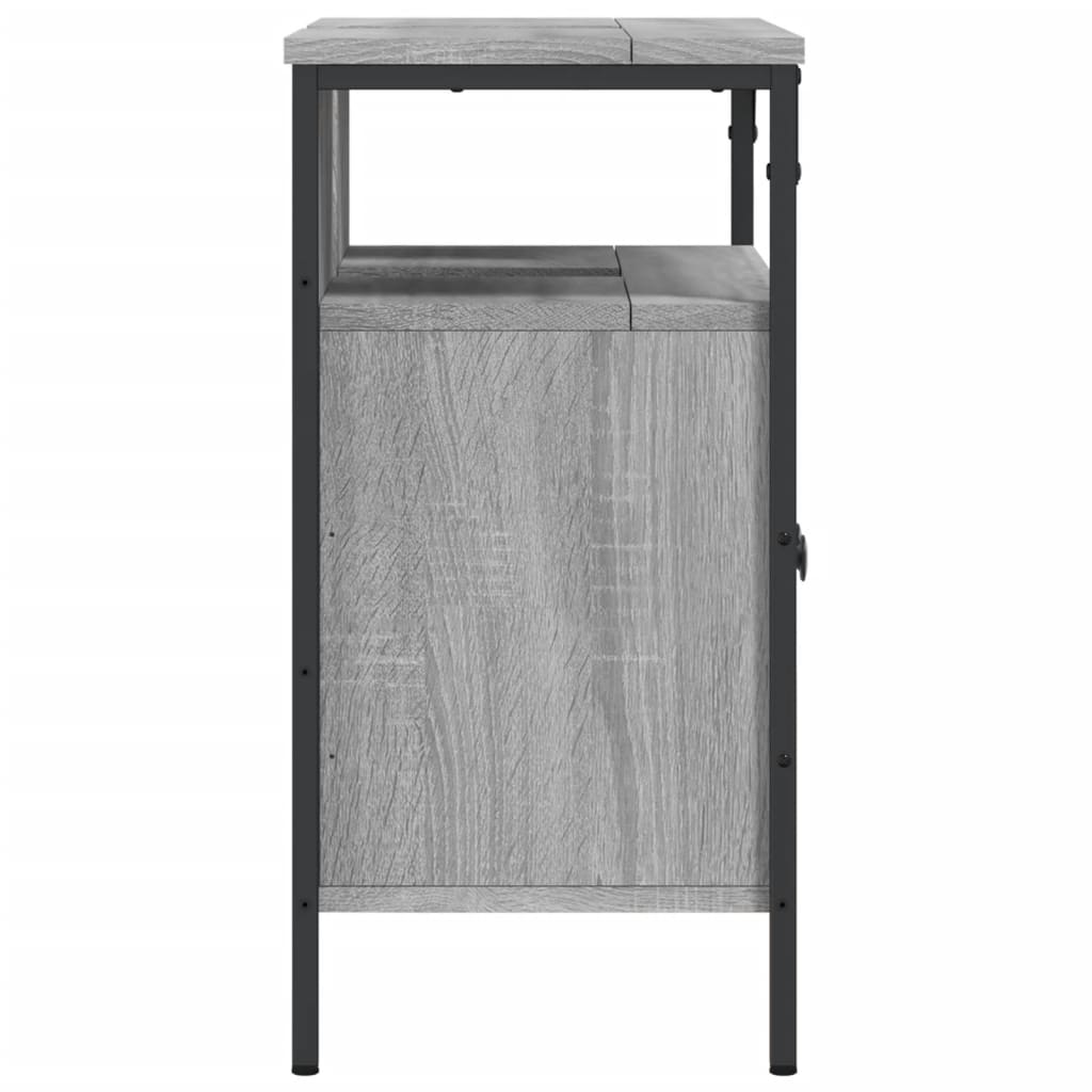 Wastafelkast 60X30X60 Cm Bewerkt Hout Grijs Sonoma Eikenkleurig