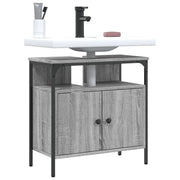 Wastafelkast 60x30x60 cm grijs sonoma eiken bewerkt hout