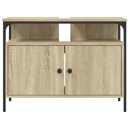 Wastafelkast 60X30X60 Cm Bewerkt Hout Sonoma Eikenkleurig