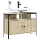 Washbasin cabinet 80x30x60 cm engineered wood Sonoma oak colour