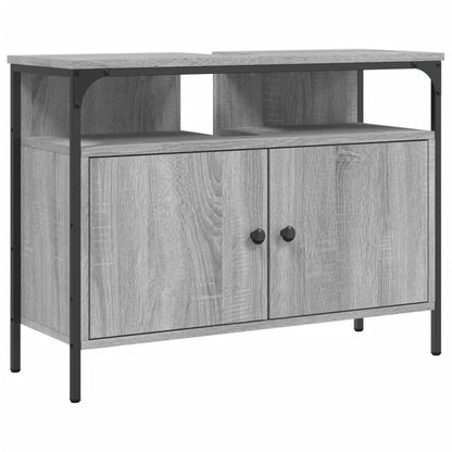 Wastafelkast 60X30X60 Cm Bewerkt Hout Grijs Sonoma Eikenkleurig