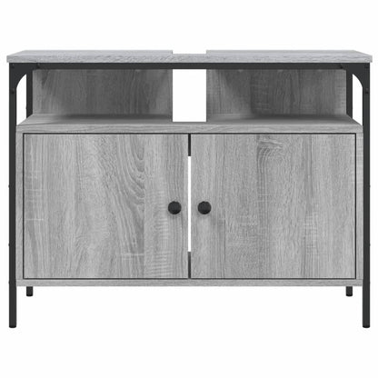 Wastafelkast 60X30X60 Cm Bewerkt Hout Grijs Sonoma Eikenkleurig