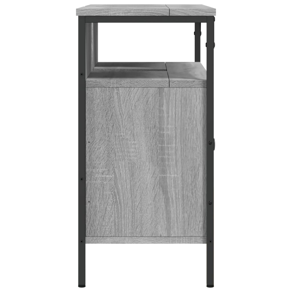 Wastafelkast 60X30X60 Cm Bewerkt Hout Grijs Sonoma Eikenkleurig