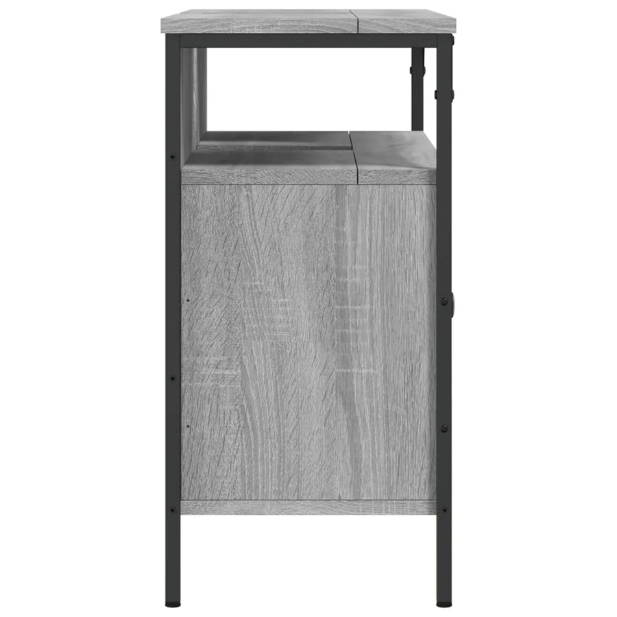 Wastafelkast 60X30X60 Cm Bewerkt Hout Grijs Sonoma Eikenkleurig