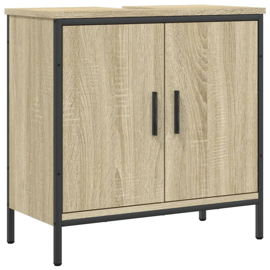 Wastafelkast 60X30X60 Cm Bewerkt Hout Sonoma Eikenkleurig
