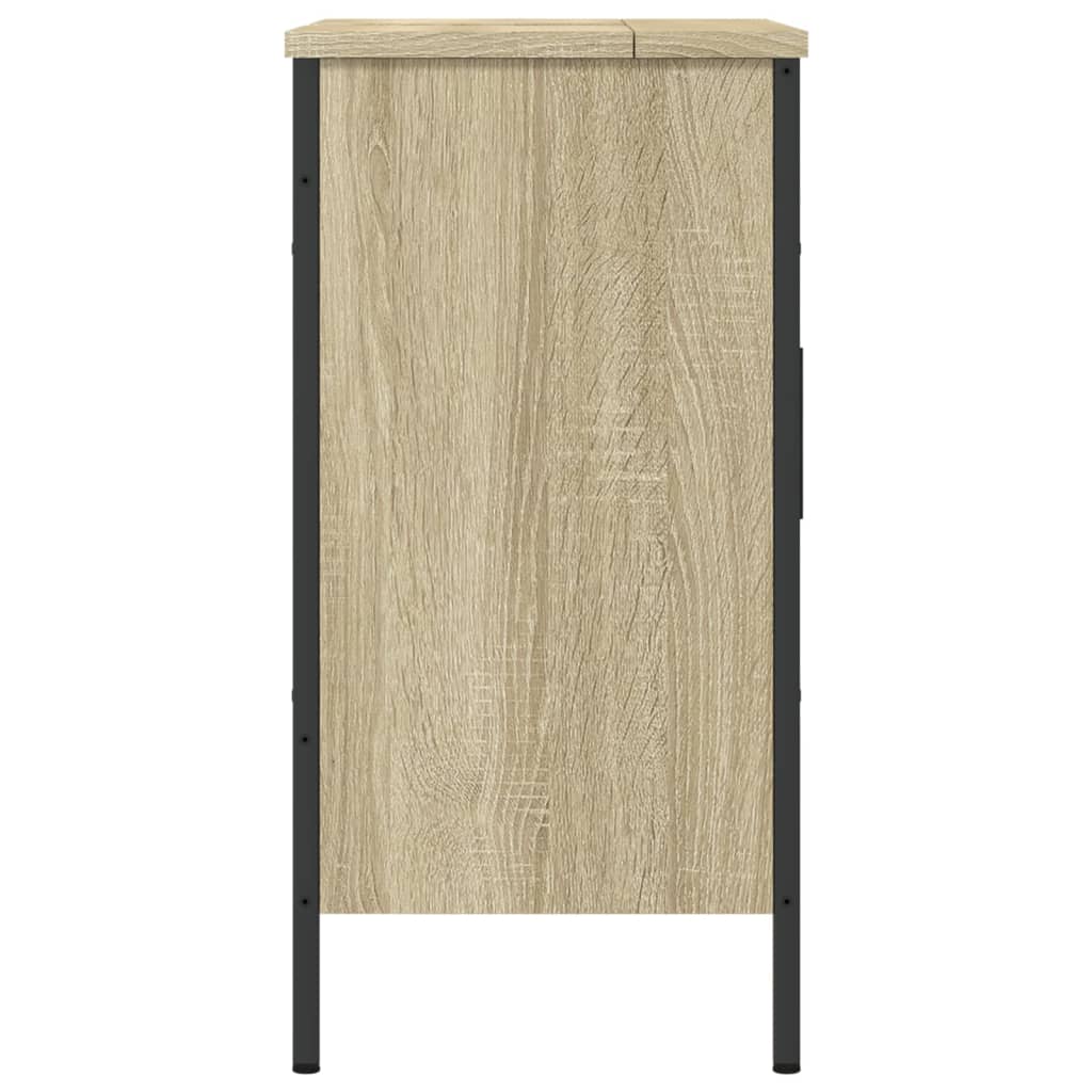 Wastafelkast 60X30X60 Cm Bewerkt Hout Sonoma Eikenkleurig