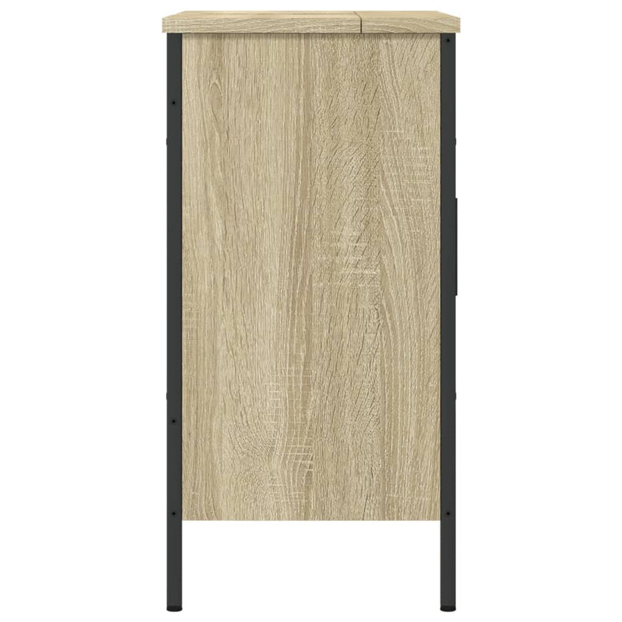 Wastafelkast 60X30X60 Cm Bewerkt Hout Sonoma Eikenkleurig