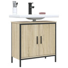 Washbasin cabinet 60x30x60 cm engineered wood Sonoma oak