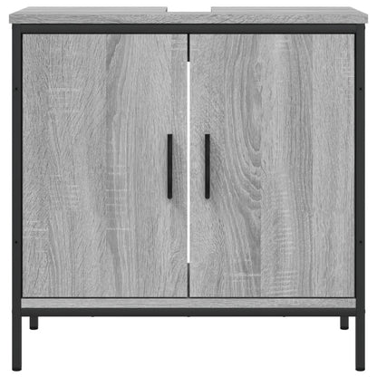 Wastafelkast 60X30X60 Cm Bewerkt Hout Grijs Sonoma Eikenkleurig